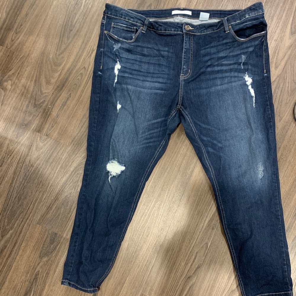 Plus Size Dark Wash Skinny Jeans